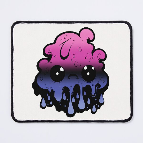 Item preview, Omnisexual Pride Flag Kawaii Melting Monster, Subtle Omni Flag Design designed and sold by Travelslightly.