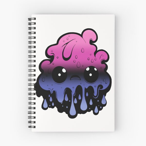 Item preview, Omnisexual Pride Flag Kawaii Melting Monster, Subtle Omni Flag Design designed and sold by Travelslightly.