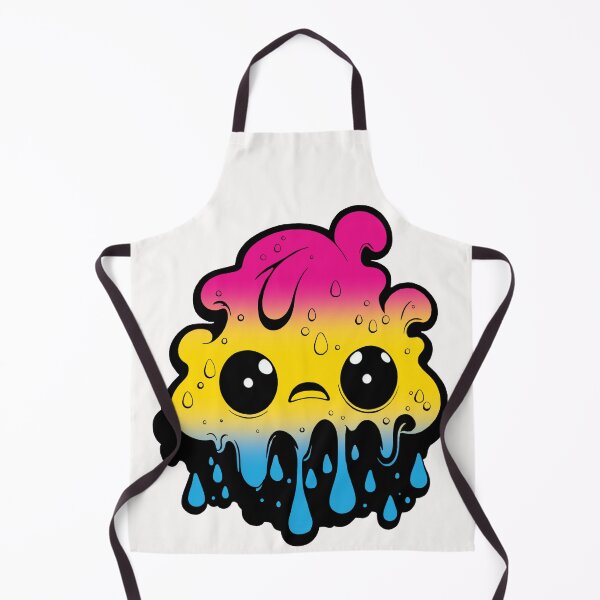 Item preview, Pansexual Pride Flag Kawaii Melting Monster, Subtle Pan Flag Design designed and sold by Travelslightly.