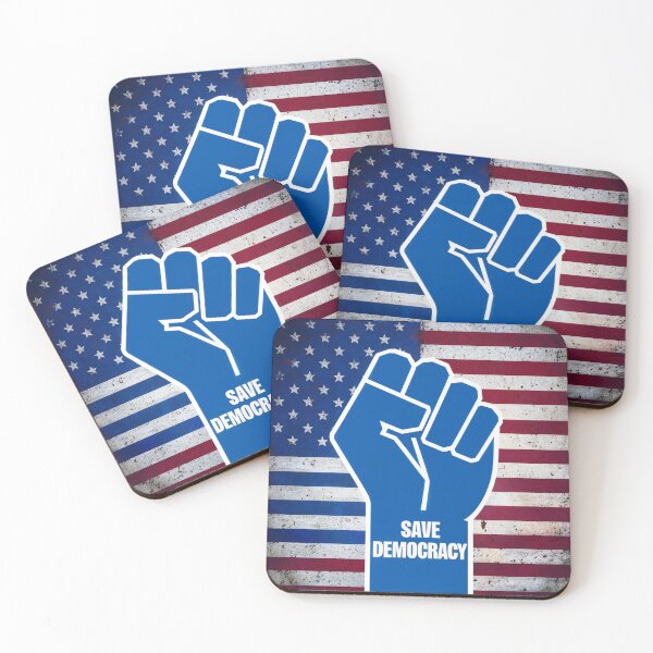 Item preview, Save democracy Donald Trump Fist USA designed and sold by Mate0 designer.