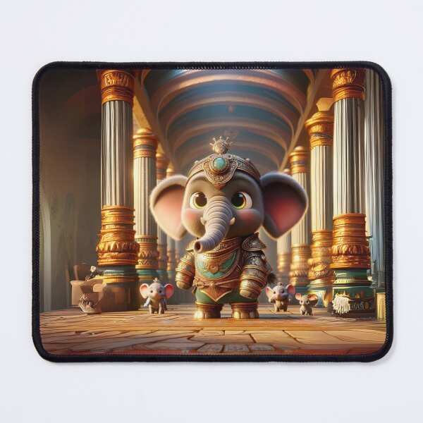 Item preview, Baby Elephant in Ancient Temple designed and sold by Sillytoe.