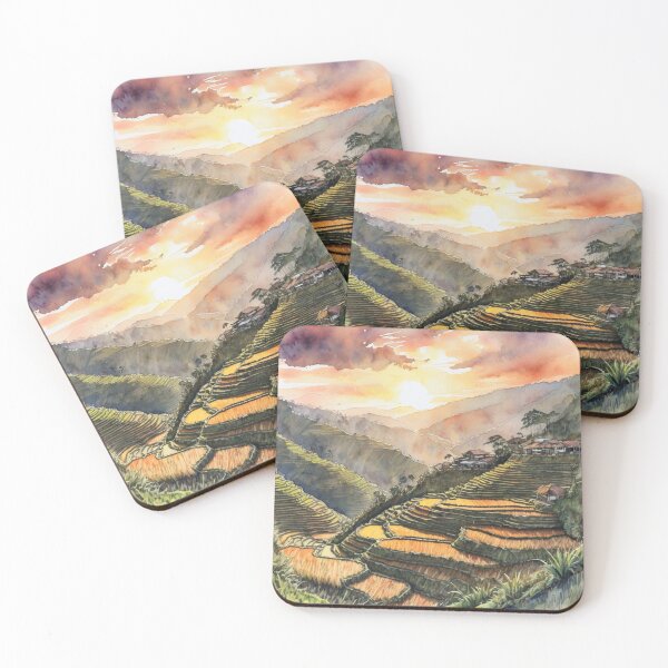 Item preview, Banaue Rice Terraces in the Philippines designed and sold by ArtsyTeegee.