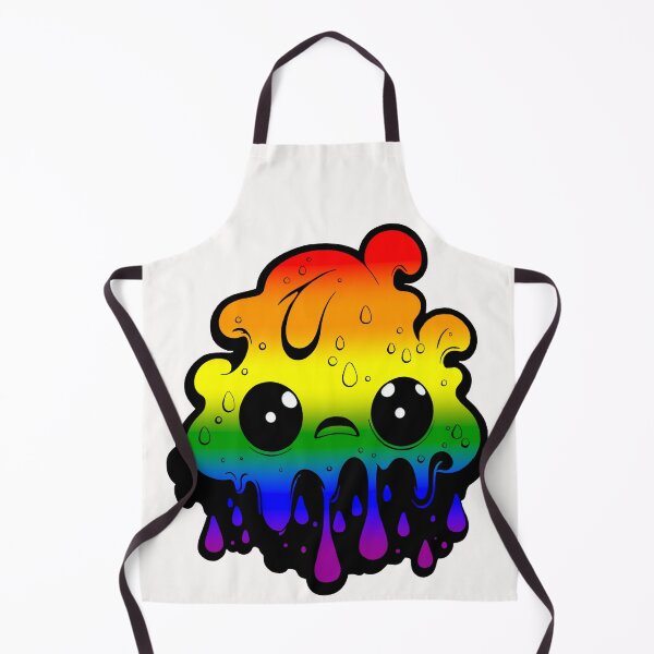 Item preview, LGBTQ+ Rainbow Pride Flag Kawaii Melting Monster, Rainbow Flag Design designed and sold by Travelslightly.