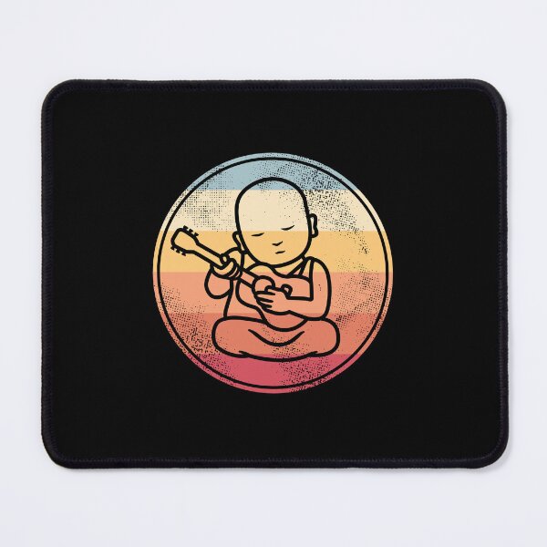 Item preview, Buddha Guitarist - Retro Buddhist Monk Band Guitar Musician designed and sold by propellerhead.