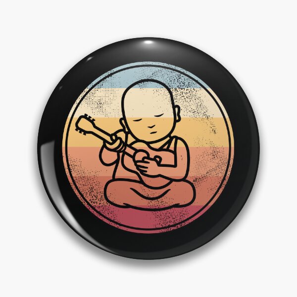Item preview, Buddha Guitarist - Retro Buddhist Monk Band Guitar Musician designed and sold by propellerhead.