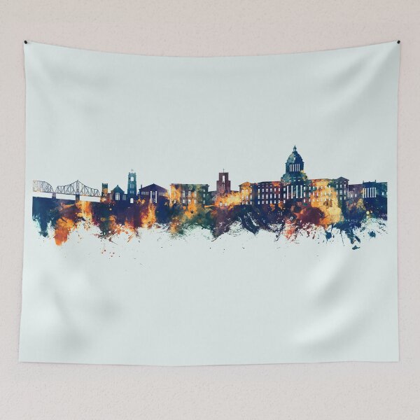 Item preview, Pierre South Dakota Skyline designed and sold by ArtPrints.