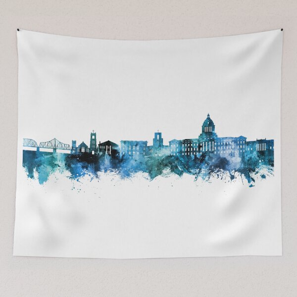 Item preview, Pierre South Dakota Skyline designed and sold by ArtPrints.