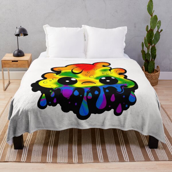 Item preview, Abstract LGBTQ+ Rainbow Pride Flag Kawaii Melting Monster, Subtle Rainbow Flag Design designed and sold by Travelslightly.