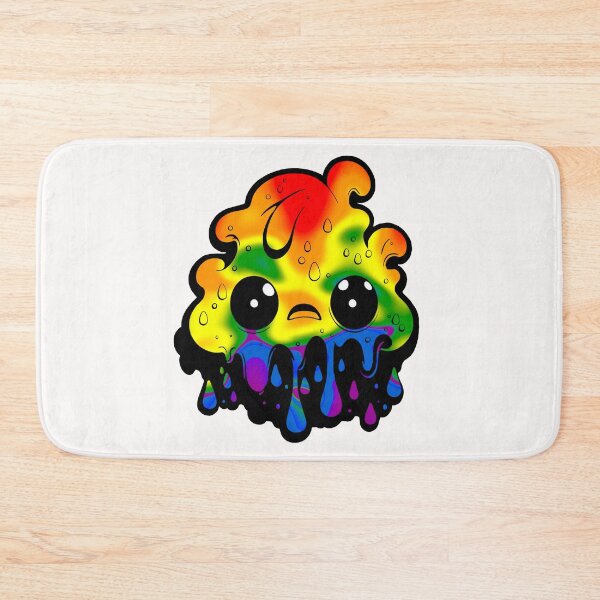 Item preview, Abstract LGBTQ+ Rainbow Pride Flag Kawaii Melting Monster, Subtle Rainbow Flag Design designed and sold by Travelslightly.