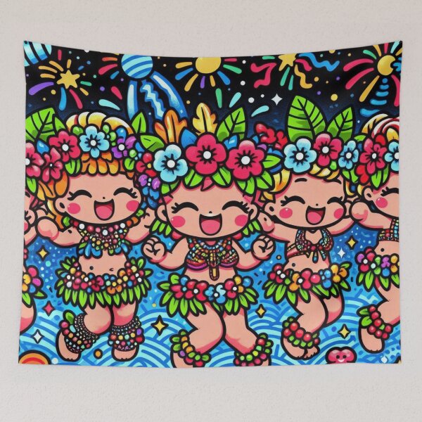 Item preview, Enchanting Hula Kids - 001 designed and sold by sagaofsilence.