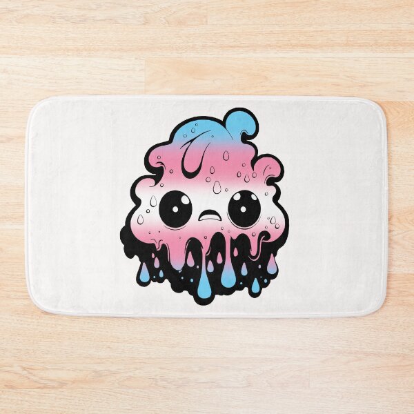 Item preview, Transgender Pride Flag Kawaii Melting Monster, Trans Flag Design designed and sold by Travelslightly.