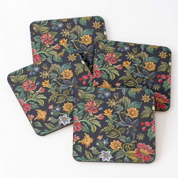 Item preview,  Dark Academia Aesthetic Vintage Bright Floral Pattern designed and sold by EternalScholar.
