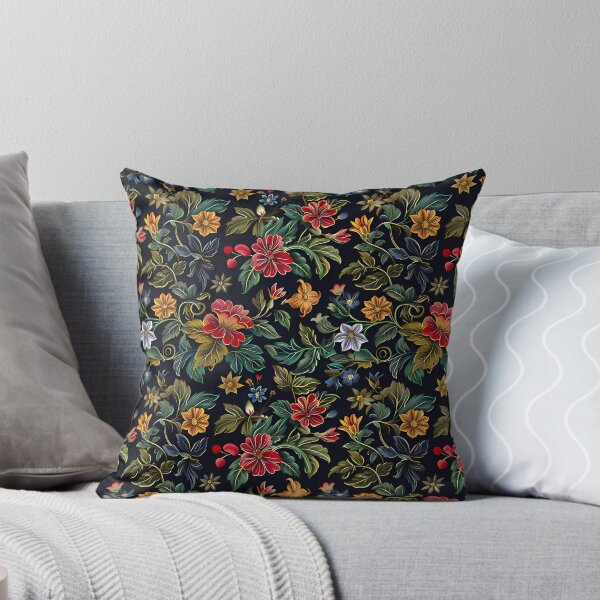 Item preview, Dark Academia Aesthetic Vintage Bright Floral Pattern designed and sold by EternalScholar.