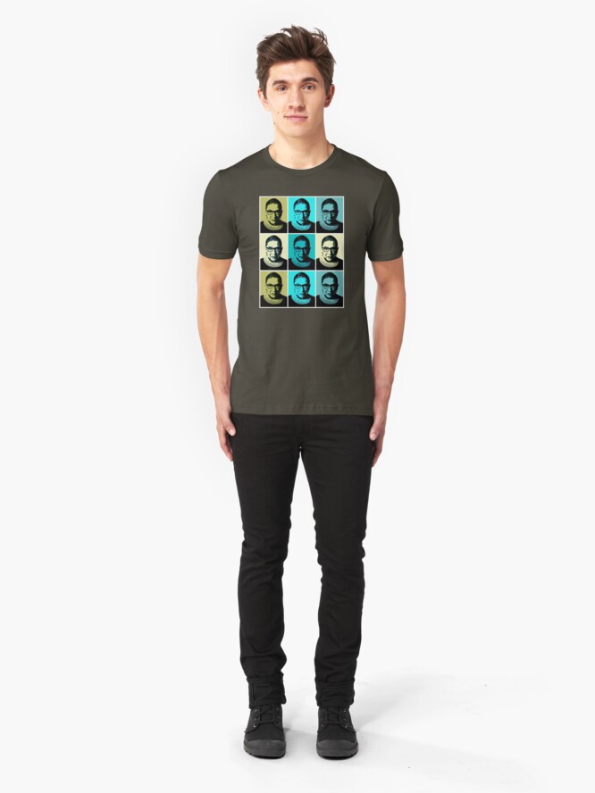 Alternate view of RBG - Greens - I Dissent Slim Fit T-Shirt