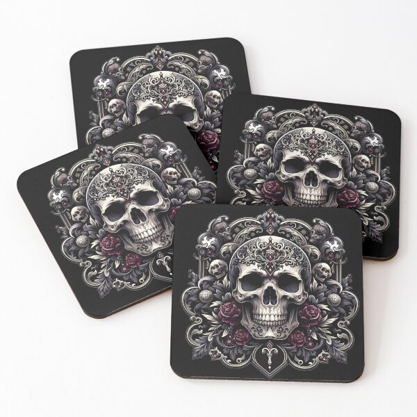 Item preview, Goth Skull Fashion designed and sold by Blink Art Studio.