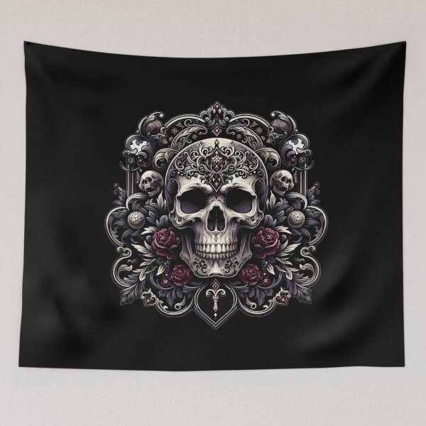 Item preview, Goth Skull Fashion designed and sold by Blink Art Studio.