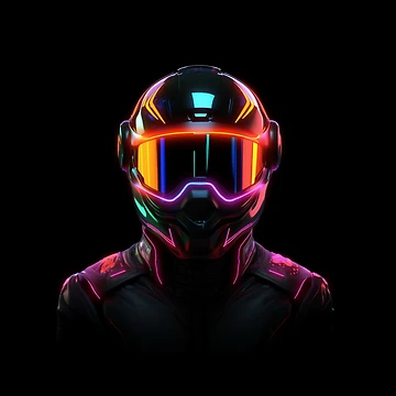 Artwork thumbnail, Neon Rider by DreamPrintPro