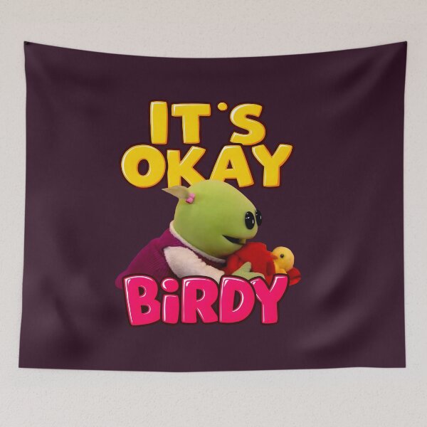 Item preview, It's Okay Birdy, Nanalan' Wonderful girl, Cute and Comforting Design for Bird Lovers and Kids designed and sold by FEBRICAST.