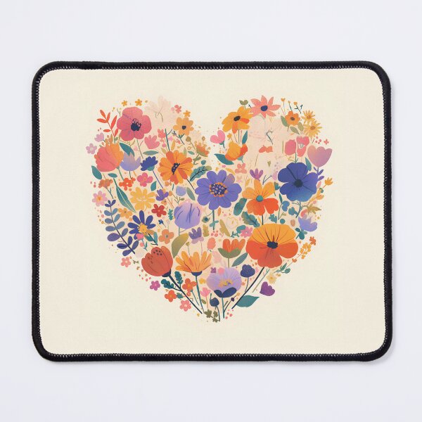 Item preview, Floral Heart Minimalist Illustration designed and sold by Windy-market.