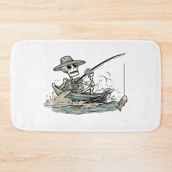 Item preview, Skeleton in boat Fishing designed and sold by DomGDesign.