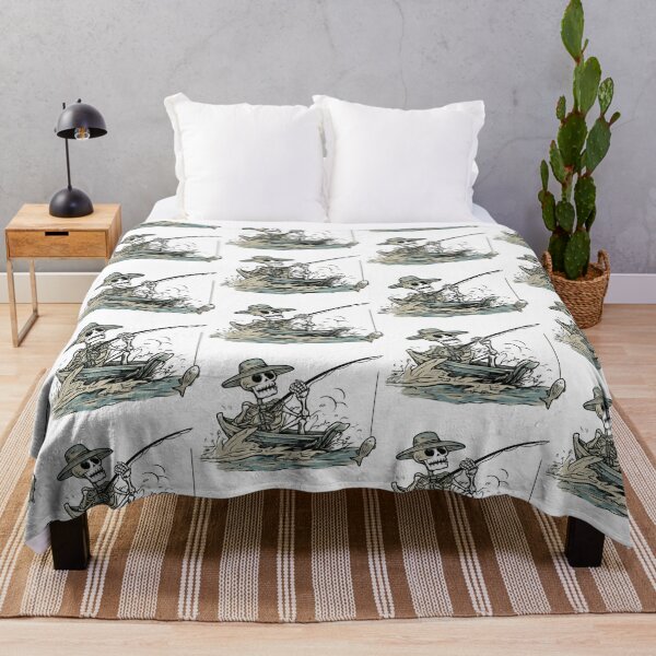 Item preview, Skeleton in boat Fishing designed and sold by DomGDesign.
