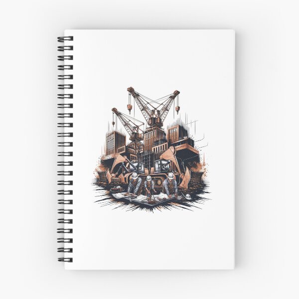 Item preview, Dynamic Construction Site with Cranes and Workers in Action designed and sold by behnay.