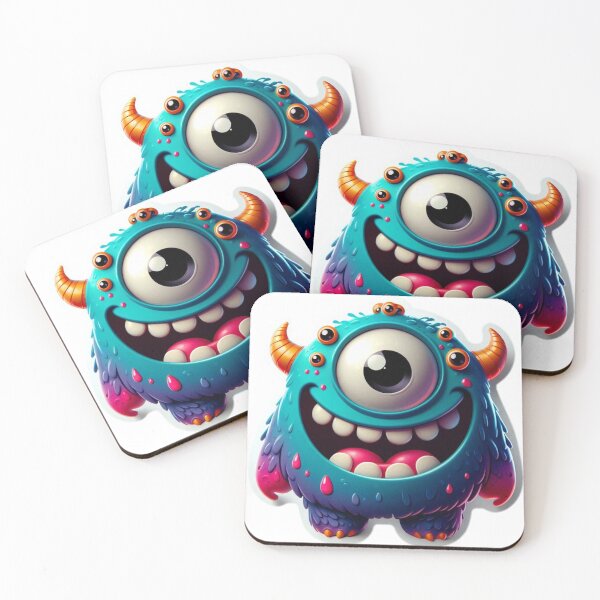 Item preview, blue crazy monster  designed and sold by SMILEYPAPER.