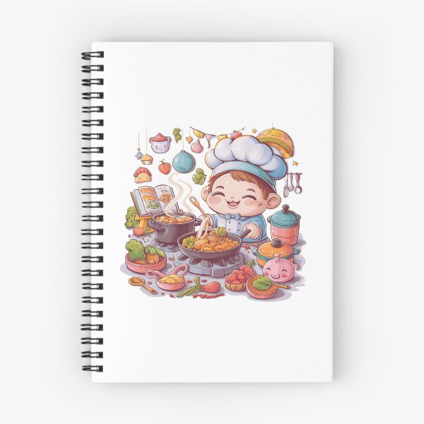 Item preview, Adorable Chef Kid Cooking Delightful Meals in Whimsical Kitchen designed and sold by behnay.