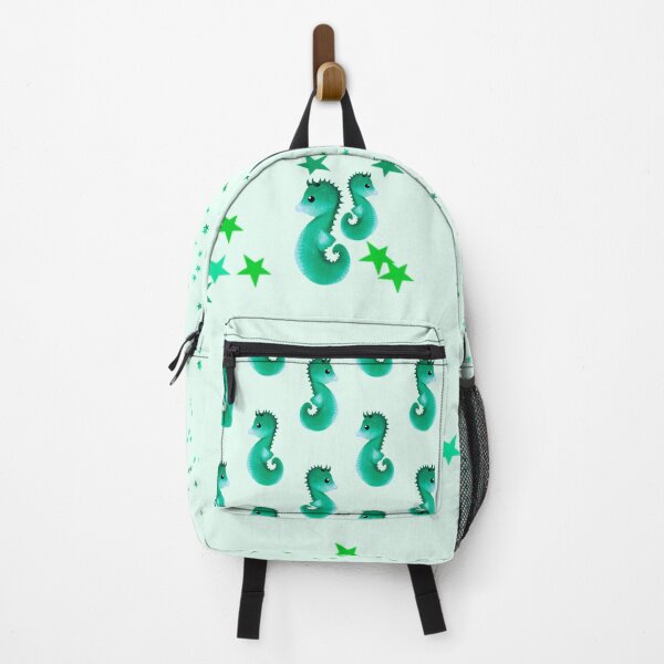 Item preview, green cute seahorse - light designed and sold by doveydotdraws.