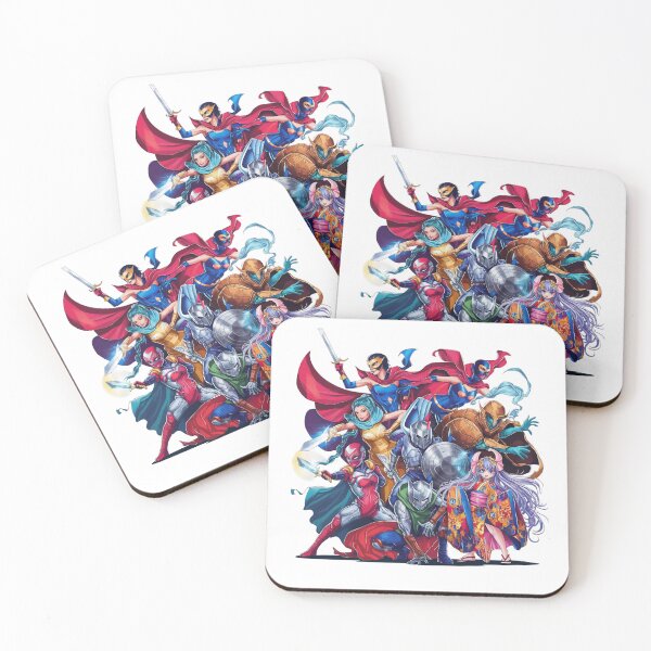 Item preview, Epic Cosplay Heroes in Dynamic Battle Poses designed and sold by behnay.