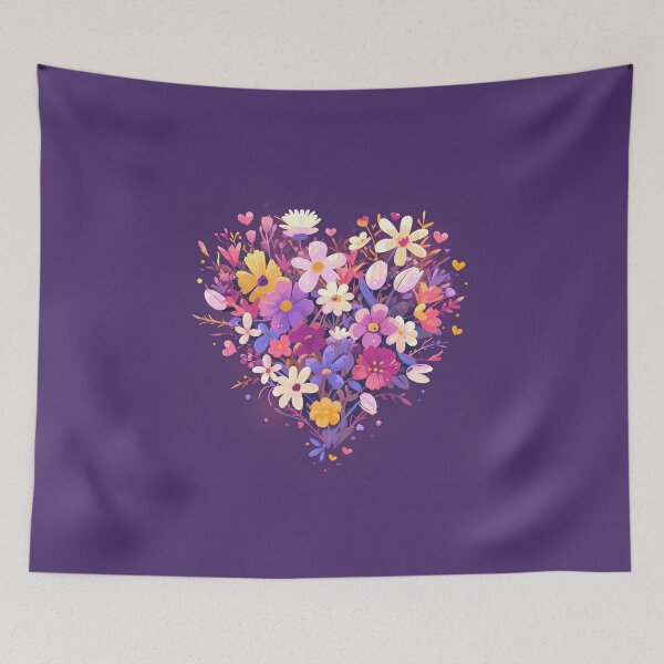Item preview, Floral Heart Minimalist Illustration designed and sold by Windy-market.