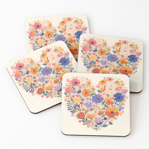 Item preview, Floral Heart Minimalist Illustration designed and sold by Windy-market.