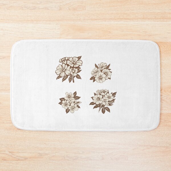 Item preview, vintage brown flowers pack designed and sold by gammye.