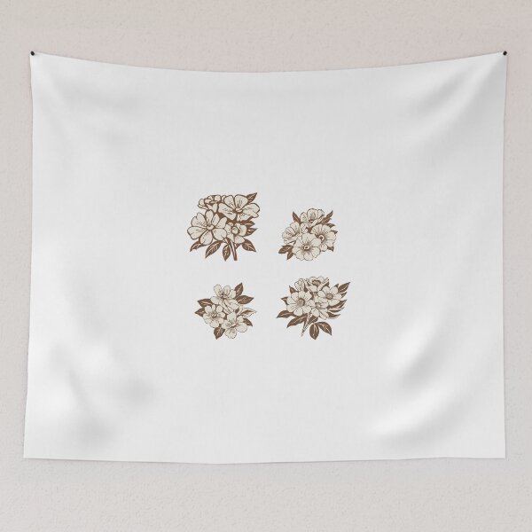 Item preview, vintage brown flowers pack designed and sold by gammye.