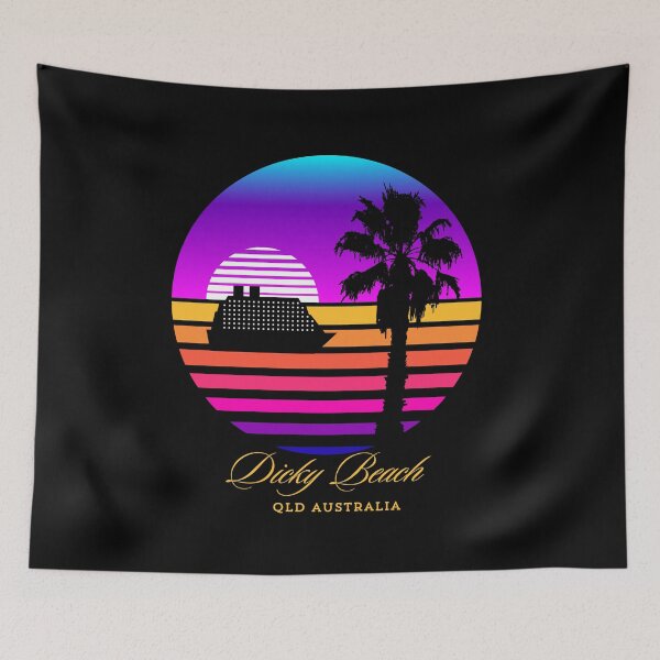 Item preview, Dicky Beach, Qld, Australia designed and sold by PurrfectionMeow.