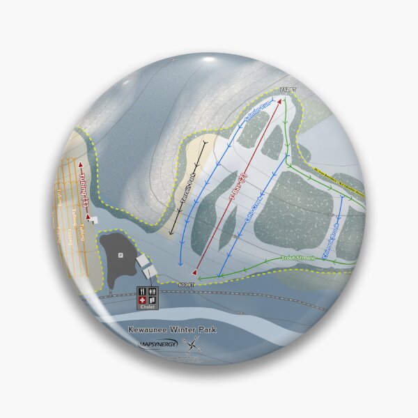 Item preview, Kewaunee Winter Park Resort Trail Map designed and sold by Mapsynergy.