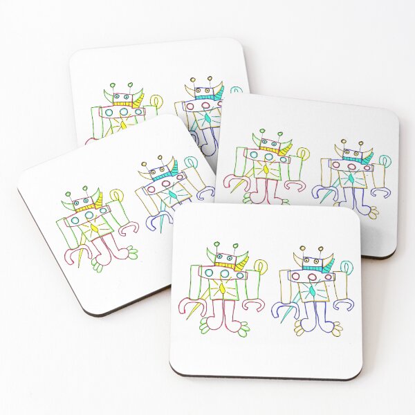 Item preview, An Hang’s Set of Two Robots with Swords designed and sold by Childish-Works.