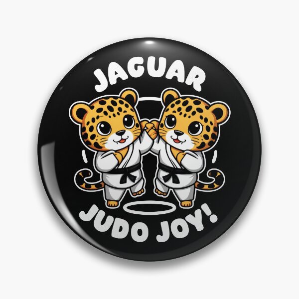 Item preview, JAGUAR JUDO JOY!: Black Belts, White Judogis, Gold Jaguars designed and sold by SplashTastic.