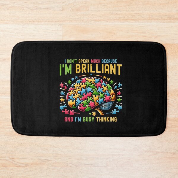 Item preview, I Dont Speak Much Brilliant Autism Autistic Boys Girls designed and sold by Dressed For  Duty.