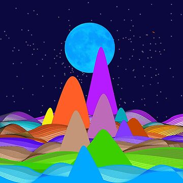 Artwork thumbnail, Fanciful Hills -5 by Vk91