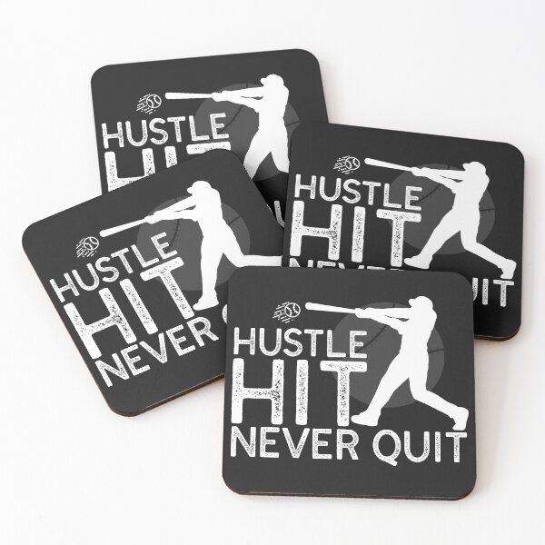 Item preview, Hustle Hit Never Quit Stunning Design for Baseball Lovers  designed and sold by qwicdesign.