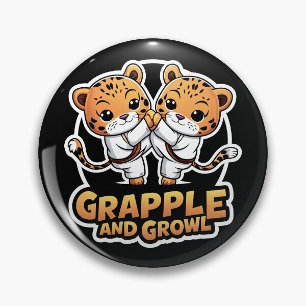 Item preview, GRAPPLE AND GROWL: Judo Tigers in Orange, Black, and White designed and sold by SplashTastic.