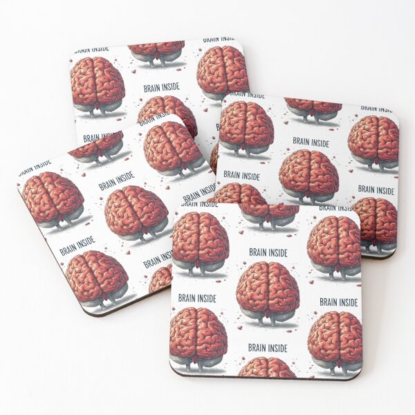 Item preview, Cartoon Style Brain with "Brain Inside" designed and sold by Piotrek0001.