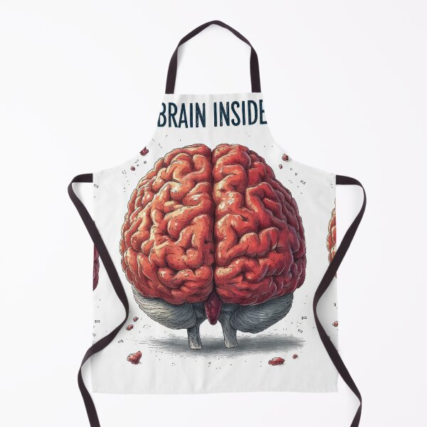 Item preview, Cartoon Style Brain with "Brain Inside" designed and sold by Piotrek0001.