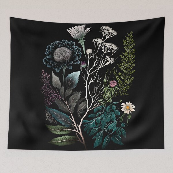 Item preview, Witcy Dark Academia Botanical Art designed and sold by Enyr.