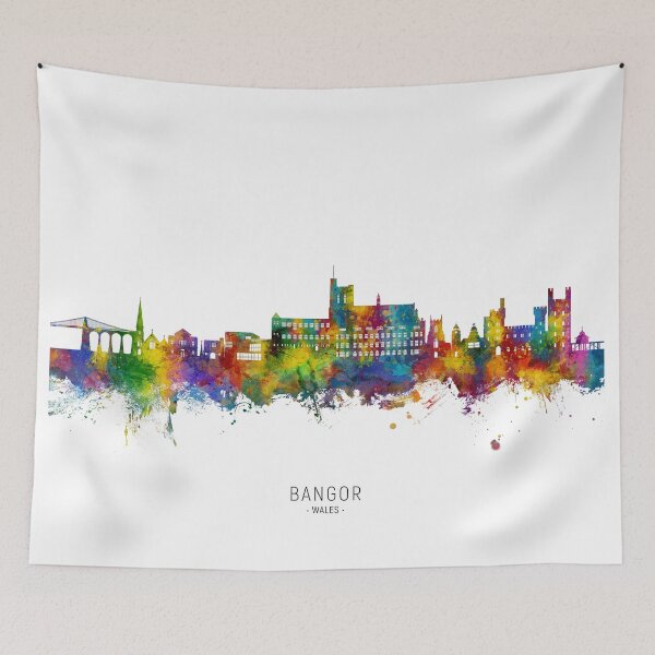 Item preview, Bangor Wales Skyline designed and sold by ArtPrints.