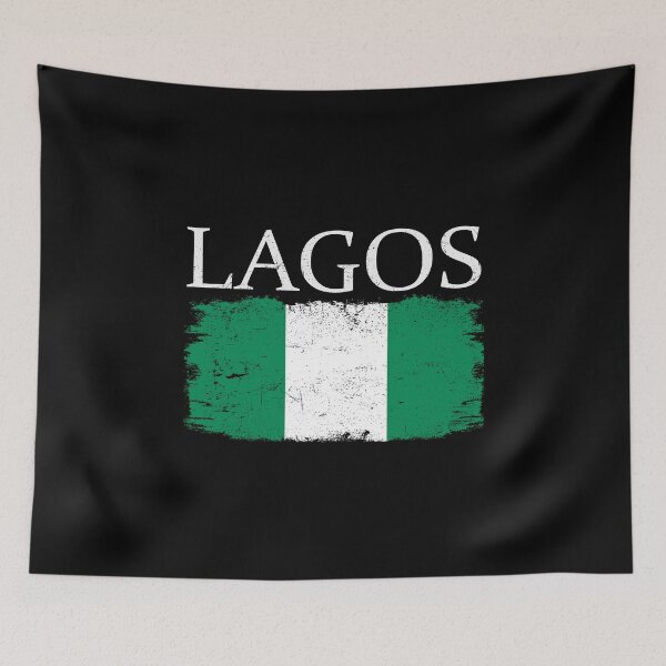 Item preview, Lagos Nigeria Flag Nigeria Tourist Lagos City Tourist designed and sold by farhanhafeez.