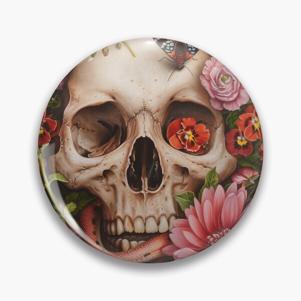 Item preview, Death and mortality- Skull Snake flowers designed and sold by Gypsykiss.