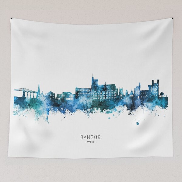 Item preview, Bangor Wales Skyline designed and sold by ArtPrints.