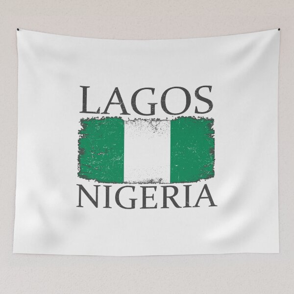 Item preview, Lagos Nigeria Flag Nigeria Tourist Lagos City Tourist designed and sold by farhanhafeez.